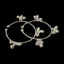 925 Sterling Silver Kids Round / C-Shaped Anklet / Bracelet - Style