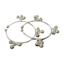 925 Sterling Silver Kids Round / C-Shaped Anklet / Bracelet - Style