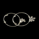 925 Sterling Silver Kids Round / C-Shaped Anklet / Bracelet - Style