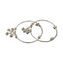 925 Sterling Silver Kids Round / C-Shaped Anklet / Bracelet - Style