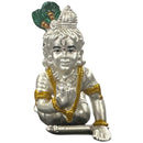 999 Pure Silver Krishna (Laddu Gopal) Idol – Certified Murti/Statue (Figurine