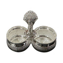 925 Sterling Silver 2.5x1.25 inch Hallmarked Kumkum / Puja Two bowl set  - 2.5x1.25x2 Style