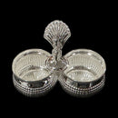925 Sterling Silver 2.5x1.25 inch Hallmarked Kumkum / Puja Two bowl set  - 2.5x1.25x2 Style