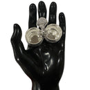 925 Sterling Silver 2.5x1.25 inch Hallmarked Kumkum / Puja Two bowl set  - 2.5x1.25x2 Style