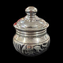 925 Sterling Silver Hallmarked 1.0x1.5 inch One‑Pot Kumkum / Puja bowl Set  -10 ml – Style