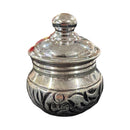 925 Sterling Silver Hallmarked 1.0x1.5 inch One‑Pot Kumkum / Puja bowl Set  -10 ml – Style