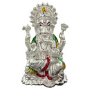 999 Pure Silver Ganesh & Lakshmi idol with Separate Stand (Figurine