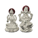 999 Pure Silver Ganesh & Lakshmi / Laxmi Idol / Statue / Murti (Figurine