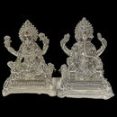 999 Pure Silver 3.0-inch Ganesh & Lakshmi / Laxmi Idol / Statue / Murti (Figurine