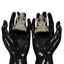 999 Pure Silver Ganesh & Lakshmi / Laxmi 2.5-inch Tall Idol / Statue / Murti (Figurine