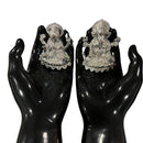 999 Pure Silver 3.0-inch BIG Ganesh & Lakshmi / Laxmi Idol / Statue / Murti (Figurine