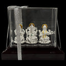999 Pure Silver Ganesh Lakshmi & Saraswati Idol / Statue / Murti (Figurine