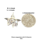 750 Silver Religious Lotus Flower Set (Pack of 5 Flowers)