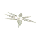 750 Silver Religious 2.0 inch Mango Leave Branch (Pack of 7 Leaves)