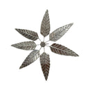 750 Silver Religious 2.0 inch Mango Leave Branch (Pack of 7 Leaves)