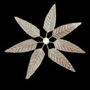 750 Silver Religious 2.0 inch Mango Leave Branch (Pack of 7 Leaves)