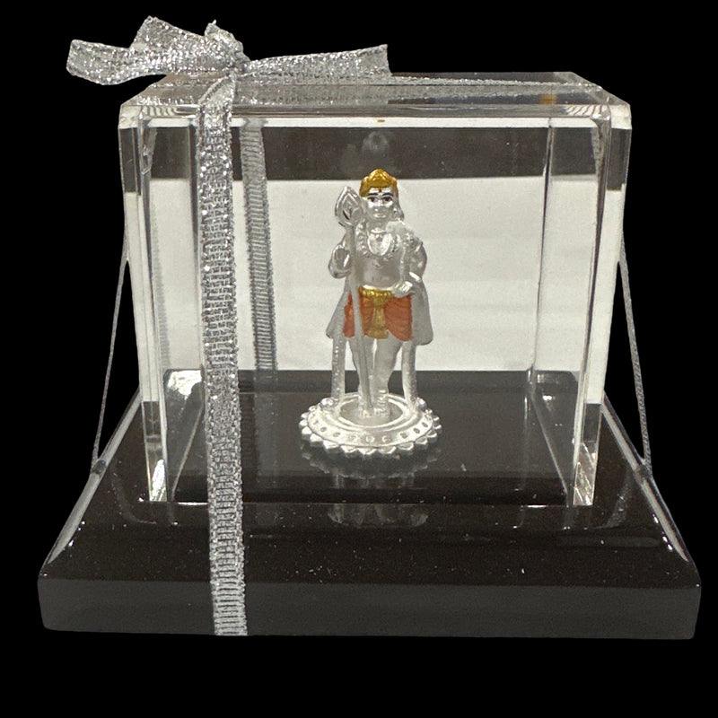 999 Pure Silver Lord Murugan (Kartikeya) – 2.0-Inch-Tall Statue / Murti (Figurine