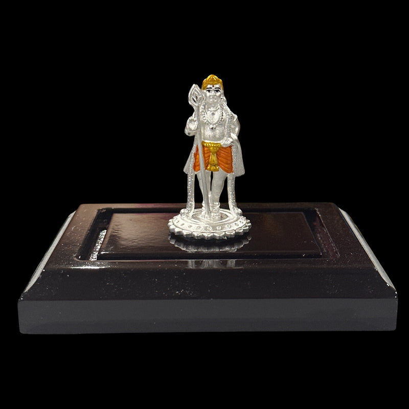 999 Pure Silver Lord Murugan (Kartikeya) – 2.0-Inch-Tall Statue / Murti (Figurine