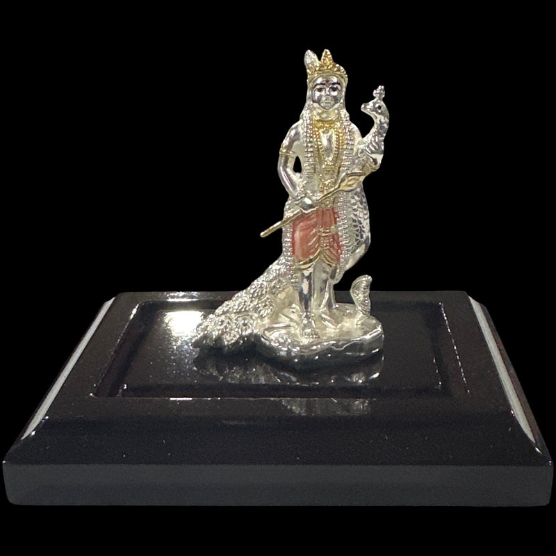 999 Pure Silver Lord Murugan (Kartikeya) – 2.5-Inch-Tall Statue / Murti (Figurine