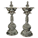 925 Sterling Silver Hallmarked BIG Five Star / Kerala Naxi Samai / Kuthu Vilakku Pair - Style