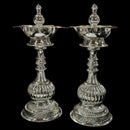 925 Sterling Silver Hallmarked BIG Five Star / Kerala Naxi Samai / Kuthu Vilakku Pair - Style