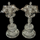 925 Sterling Silver Hallmarked BIG Five Star / Kerala Naxi Samai / Kuthu Vilakku Pair - Style