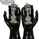 925 Sterling Silver Hallmarked Small Five Star / Kerala Naxi Samai / Kuthu Vilakku Pair -Style