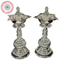 925 Sterling Silver Hallmarked Small Five Star / Kerala Naxi Samai / Kuthu Vilakku Pair -Style