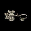 925 Sterling Silver Hallmarked Pancha Aarti / Harathi stand- Style