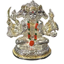 999 Pure Silver Lord Panchmukhi Hanuman 2.0-inch Tall Idol / Statue / Murthi (Figurine