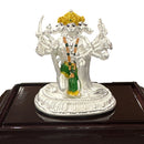 999 Pure Silver Lord Panchmukhi Hanuman 3.0-inch Tall Idol / Statue / Murthi (Figurine