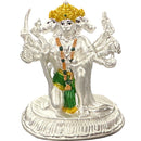 999 Pure Silver Lord Panchmukhi Hanuman 3.0-inch Tall Idol / Statue / Murthi (Figurine