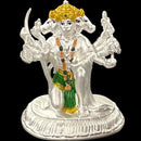 999 Pure Silver Lord Panchmukhi Hanuman 3.0-inch Tall Idol / Statue / Murthi (Figurine