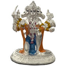 999 Pure Silver Lord Panchmukhi Hanuman 3.5-inch Tall Idol / Statue / Murthi (Figurine