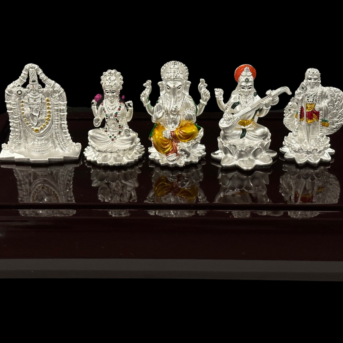 999 Pure Silver Panch Murthi Idol / Statue (Figurine #01)