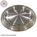 999 Pure Silver Hallmarked Heavy Western Dinner Plate- Style