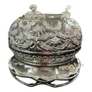 925 Sterling Silver Hallmarked Nakshi Puja Flower Basket -Style