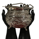 925 Sterling Silver Hallmarked Nakshi Puja Flower Basket -Style