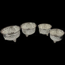 925 Sterling Silver Designer Puja Bowl with Stand - Style