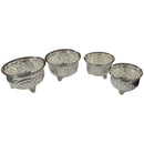 925 Sterling Silver Designer Puja Bowl with Stand - Style