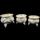 925 Sterling Silver Designer Puja Bowl with Elephant Stand - Style