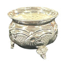 925 Sterling Silver Designer Puja Bowl with Elephant Stand - Style