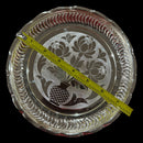 925 Sterling Silver Hallmarked Designer Puja Plate - Style