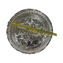 925 Sterling Silver Designer Hallmarked Large Puja Plate with Elephant Stand - Style