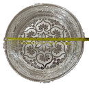 925 Sterling Silver Designer Hallmarked Puja Plate with Elephant Stand - Style