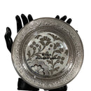 925 Sterling Silver Designer Hallmarked Puja Plate with Elephant Stand - Style