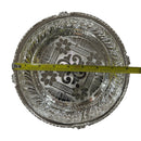 925 Sterling Silver Designer Hallmarked Puja Plate with Elephant Stand - Style