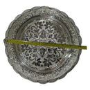 925 Sterling Silver Designer Hallmarked Puja Plate with Elephant Stand - Style