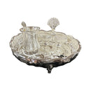 925 Sterling Silver 6.5 inch Hallmarked SMALL Exclusive Puja Set - 6.5" Set