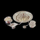 925 Sterling Silver 7.0 inch Hallmarked Puja Set - 7.0" Set